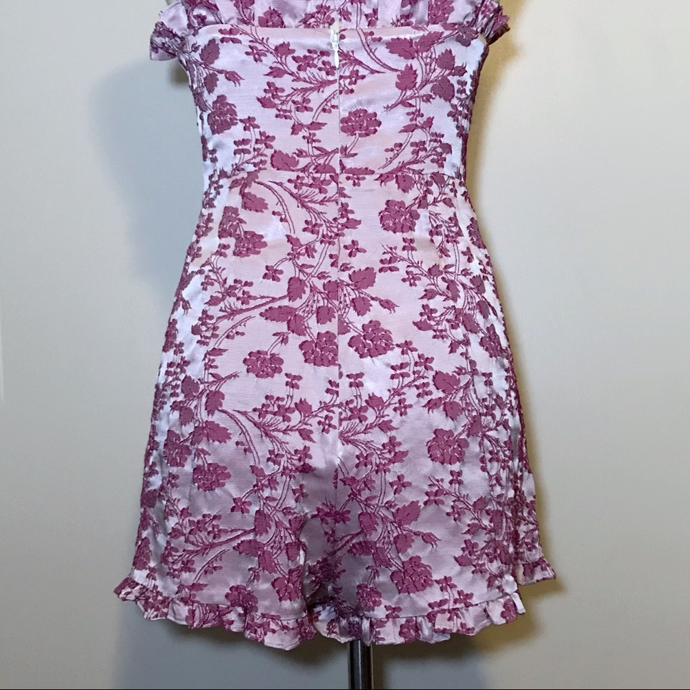 Revolve Likely Jacquard Floral Ruffle Romper - Picture 11 of 14